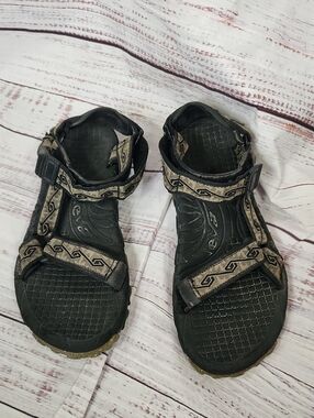 Teva Men's Black and Tan Sport Sandals